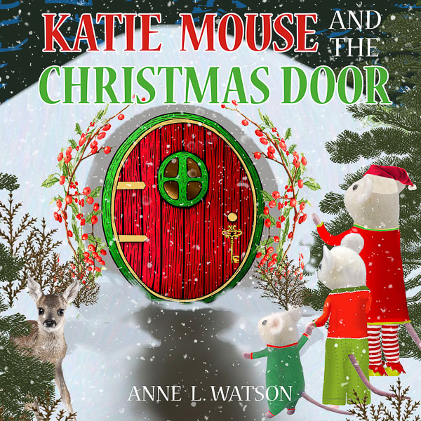 Book cover: Katie Mouse and the Christmas Door